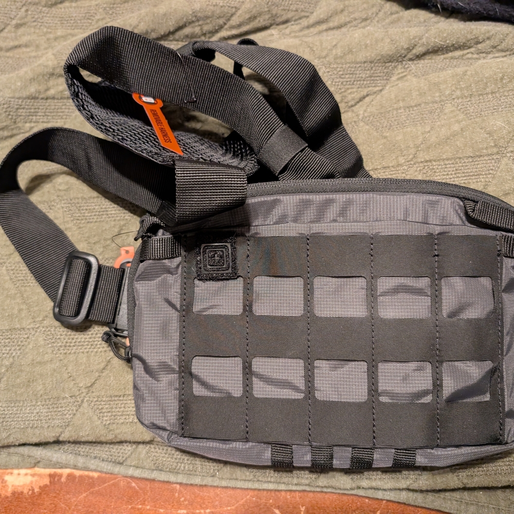 Tactical Black Crossbody Bag
